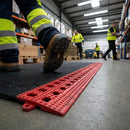 Flexi-Deck Tiles – Red – Durable Plastic | 10mm Thickness | Indoor/Outdoor Use – Commercial