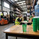 Polypropylene Tumblers – Green – 253.8ml | Durable Plastic | 12 Pack – Commercial Use