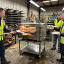 Electric Pizza Oven – Midi Double Deck – Stainless Steel, Stone Floor – Commercial Kitchen