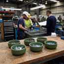 Bowls – 145mm Forest Green – Durable Plastic | Lightweight | Set of 6 – Domestic