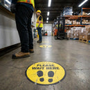 Social Distancing Floor Graphic – 200mm – Durable Vinyl | Indoor Use – Commercial
