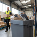 Slim Bin Lid – 60/80 Liters – Grey – Commercial Waste Management