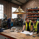 Giant Hat Pendant Light – 530mm – Brass | Indoor Use – Ideal for Commercial & Industrial Spaces