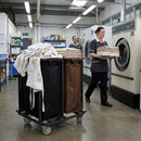 2 Compartment Linen Trolley – 2x100L Capacity – Durable Fabric – Commercial Laundry Management