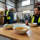 Organic Bowls – 250mm Duck Egg Blue – Super Vitrified – Rustic Tableware for Restaurants & Cafés