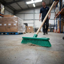Soft Hygiene Broom Head – 12 Inch Green – Soft Bristles – Commercial Cleaning
