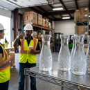 Glass Carafes – 1L – Crystal-Look Soda-Lime Glass – Restaurant & Bar Service (24 Pack)