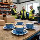 Cappuccino Saucers – 118mm Blue – Durable Ceramic – Commercial Use