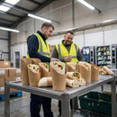 Recyclable Kraft Tortilla Wrap Scoops – 1000 Pack – Eco-Friendly Paper | 120gsm – Commercial