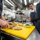 Antibacterial Chopping Board – 450x300x10mm Yellow – Low Density | Food Safe – Commercial