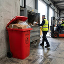 Wheelie Bin – 240 Litre Red – High-Density Polythene – Commercial & Domestic Waste
