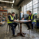 Wood Pedestal Square Table – 760x760mm – Vintage Wood | 25mm Thickness | Commercial – Indoor