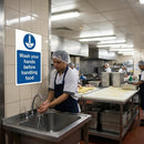 Wash Hands Before Handling Food Sign – Highly Visible – Catering & Kitchen Safety