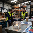 Panelled Nightlight Holders – Round – Soda-Lime Glass – Restaurants & Events
