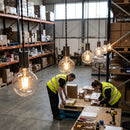 Edison Wire Pendant Light – Pewter – Metal | 1 Wire | Indoor Use – Commercial & Domestic