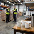 Stacking Mugs – 280ml Pure White – High Quality Porcelain – Hospitality & Catering