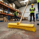 Hygiene Broom Soft Bristle – Yellow 18" – Color-Coded Cleaning – Commercial Use