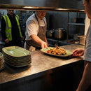 Oblong Chefs Plates – 269 x 127mm Samphire Green – Hand-Painted Ceramic – Commercial Kitchen & Restaurant