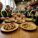 Walled Plates – 210mm Mustard – Durable Ceramic | 6 Pack – Commercial Use