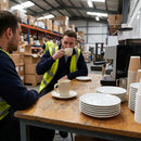 Plain Whiteware Saucers – 160mm – Durable Ceramic | 24 Pack – Commercial Use
