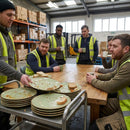 Coupe Plates – 288mm Sage Green – Stoneware | 6mm Thickness | Commercial Grade – Indoor/Outdoor
