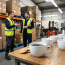 Bowl-Shaped Cups – 250ml White – Fully Vitrified Porcelain – Commercial & Hospitality Use