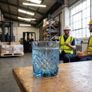 Colour Tumblers – Blue – Glass | 300ml | Durable | Commercial/Indoor
