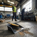 Heavy Duty Dustpan and Brush Set – Raised Lip & Rubber Edge – Commercial Cleaning