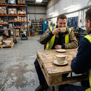 Cappuccino Saucers – 140mm Sandstone – Durable Ceramic | 6 Pack – Commercial Use