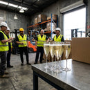 Crystal Champagne Flutes – 260ml (6 Pack) – Lead-Free Glass – Commercial & Event Use