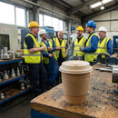 Wood Fibre Hot Cup Lid – 90mm – Durable Wood Fibre | 1500 Pack – Commercial