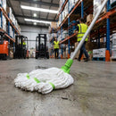 Microfibre Mop Head – Green Stripe – 150g | Durable Microfibre | Commercial Use