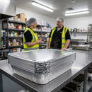 Foil Container Waxed Lids – Large – Waxed Cardboard – Food Transport & Takeaway