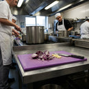 High Density Antibacterial Chopping Board – 450x305x10mm Purple – HDPE – Allergen Control Kitchen Use