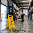 No Entry Safety Sign – 64cm Tall – Double-Sided Plastic – Commercial & Catering Use