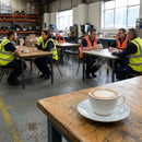 Cappuccino Saucers – 156mm Blue – Durable Ceramic | 12 Pack – Commercial Use