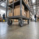 Complete Wheels Set – 4 Pieces – Durable Plastic | 100mm Diameter | 150kg Load Capacity – Industrial