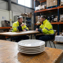 Coffee Saucers – 118mm – Durable Stoneware | 5mm Thickness | Commercial Grade – Indoor/Outdoor
