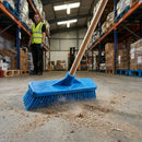 Hygiene Broom – 12 Inch Blue – Soft Bristle – Commercial & Domestic Cleaning