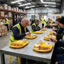 Polypropylene Compartment Food Trays – Yellow – Durable Polypropylene | 374mm – Commercial