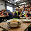 Soup Plates – 215mm Green – Durable Stoneware | 6mm Thickness | Commercial Grade – Indoor/Outdoor