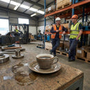 Steelite Revolution Granite Saucers – 125mm – Durable Stoneware | 5mm Thickness | Commercial – Indoor