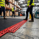 Flexi-Deck Tiles – Red – Durable PVC | 12mm Thickness | 3 Pack – Indoor/Outdoor Use