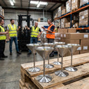 Stainless Steel Martini Glasses – 240ml – Set of 6 – Durable Drinkware for Bars & Restaurants