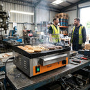 Large Electric Countertop Griddle – 380x385mm Cast Iron – 2.8kW Heavy Duty – Commercial Kitchen & Catering