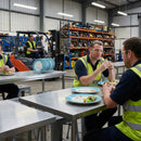 Steelite Rio Blue Slimline Plates – 255mm – Durable Stoneware | 6mm Thickness | Commercial – Indoor