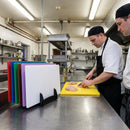 Low Density Chopping Board Set with Rack – 7 Piece – 450x300x10mm – Commercial Kitchen Hygiene