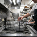 Wire High Sided Glass Basket – 500mm – PE Coated Durable Rack – Commercial Kitchen Use