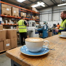 Cappuccino Saucers – 156mm Cornflower Blue – Hand Decorated, Super Vitrified – Commercial & Hospitality Use