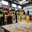 Polycarbonate Gatsby Champagne Flutes – 200ml – Cut-Glass Effect – Commercial & Event Use